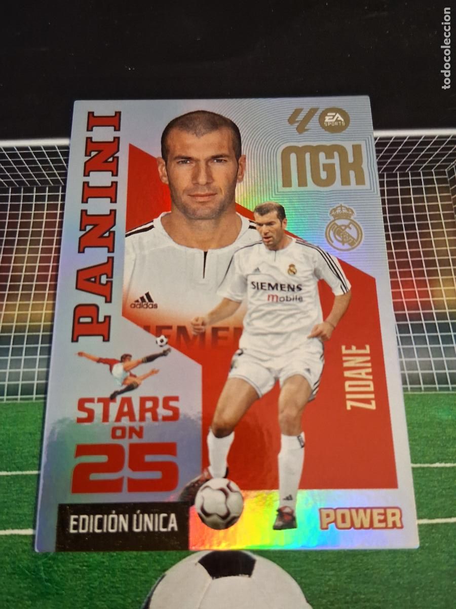 Cromos de f&uacute;tbol: ZIDANE 430P REAL MADRID STAR ON 25 EDICION UNICA POWER CROMOS MEGACRACKS FUTBOL 2026 2027 26 27