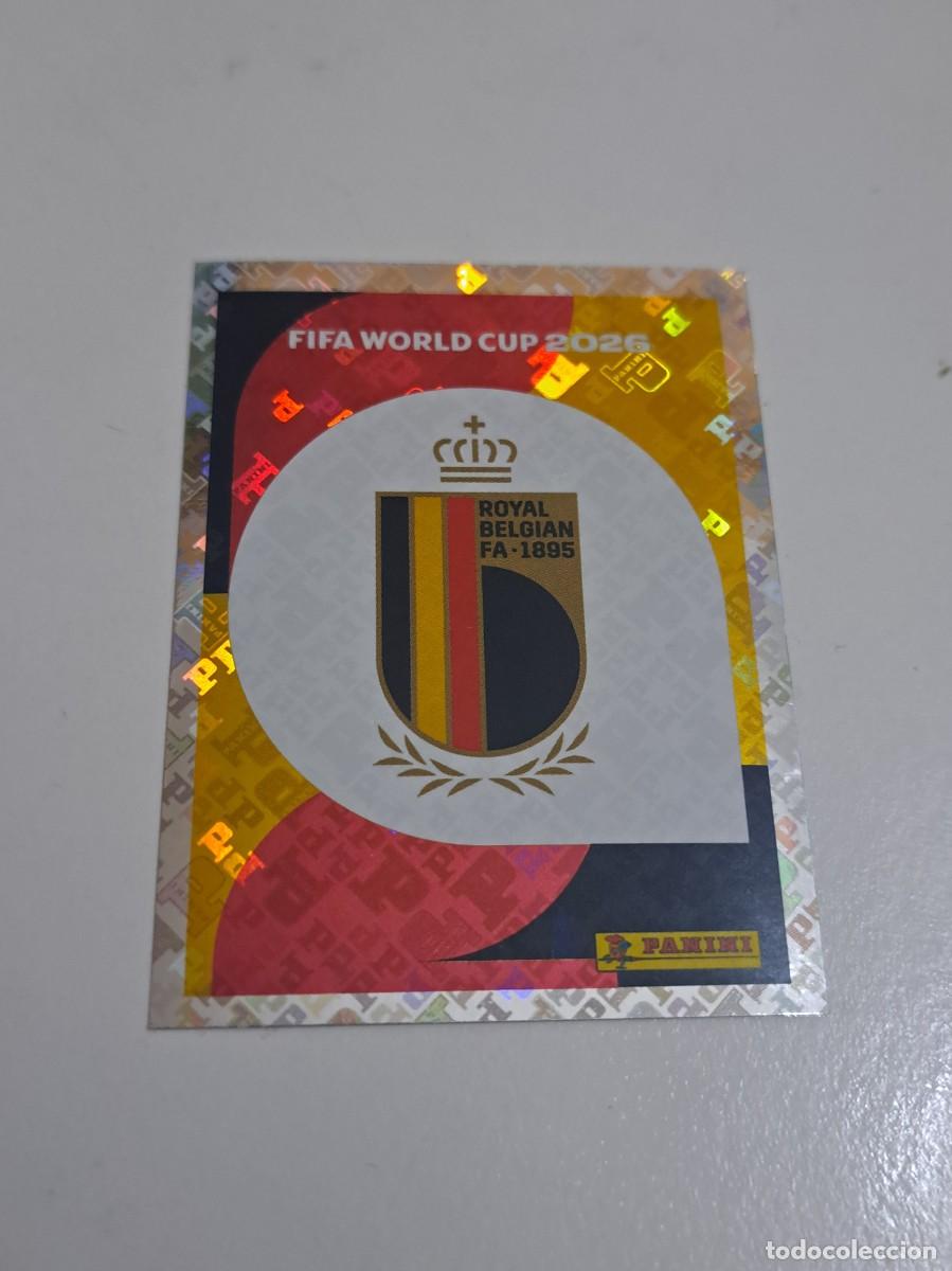 Cromos de f&uacute;tbol: CROMO MUNDIAL 2026 BEL 1 ESCUDO BELGICA WORLD CUP 2026 PANINI