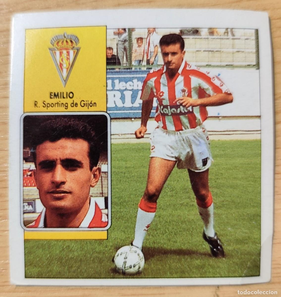 Cromos de f&uacute;tbol: EDICIONES ESTE EMILIO SPORTING GIJ&Oacute;N COLOCA LIGA 1992/93 92 93 NUNCA PEGADO SIN PEGAR