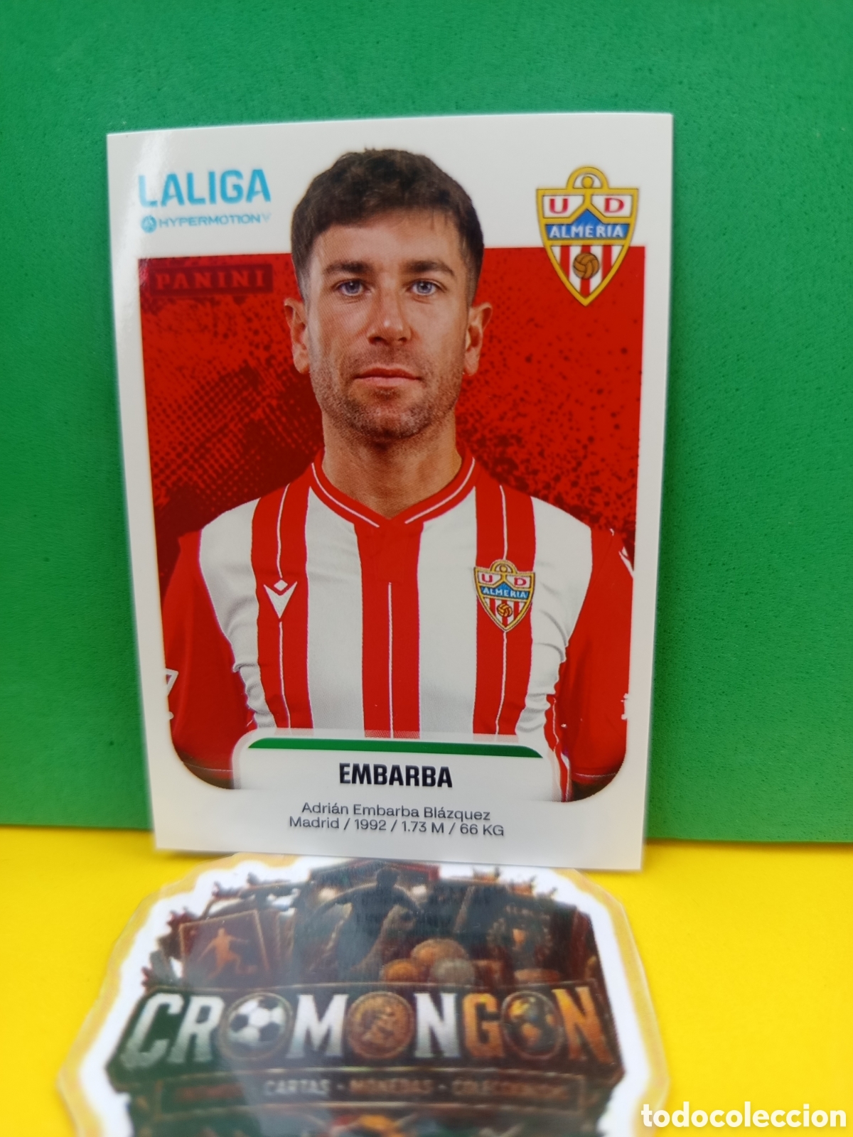 Football Stickers: ❇️ CROMO ⚽ STICKER EMBARBA ALMER&Iacute;A 37 LIGA HYPERMOTION 25 26 2025 2026 SIN PEGAR ❇️