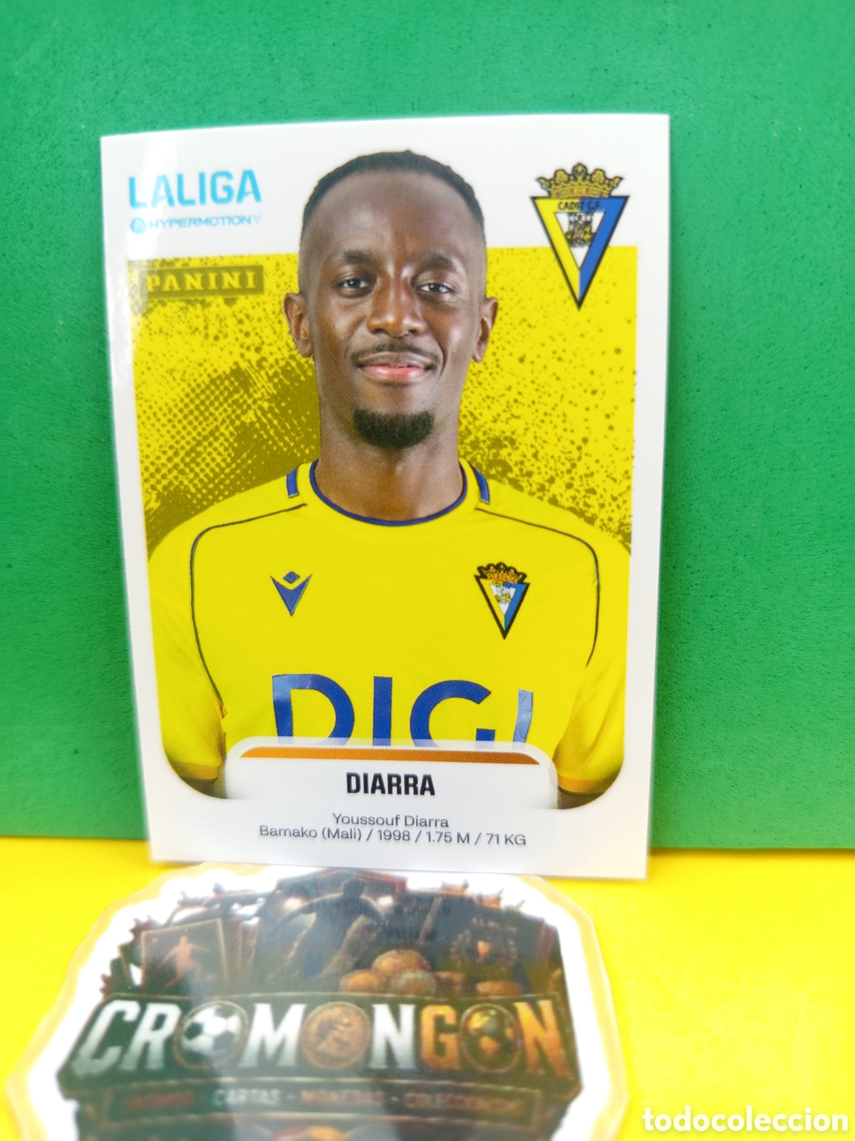 Football Stickers: ❇️ CROMO ⚽ STICKER DIARRA C&Aacute;DIZ 89 LIGA HYPERMOTION 25 26 2025 2026 SIN PEGAR ❇️
