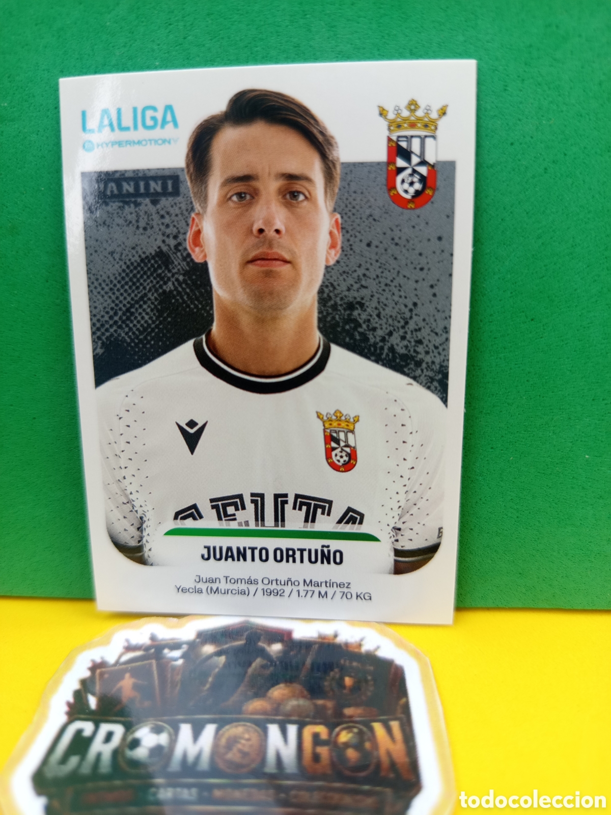 Football Stickers: ❇️ CROMO ⚽ STICKER JUANTO ORTU&Ntilde;O CEUTA 134 B LIGA HYPERMOTION 25 26 2025 2026 SIN PEGAR ❇️