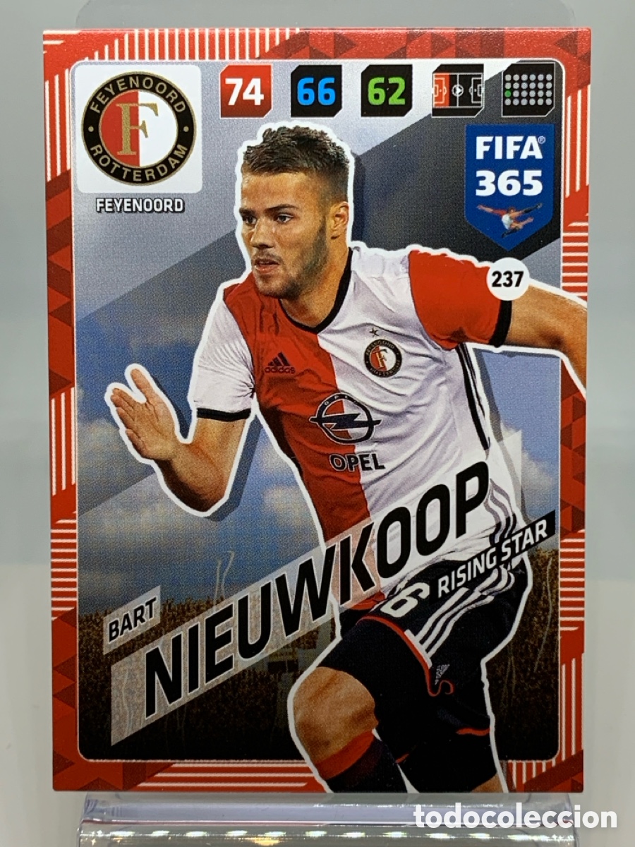 Football Stickers: 237 Bart Nieuwkoop Feyenoord ADRENALYN XL FIFA 365 2017 2018 17 18 Nordic Edition