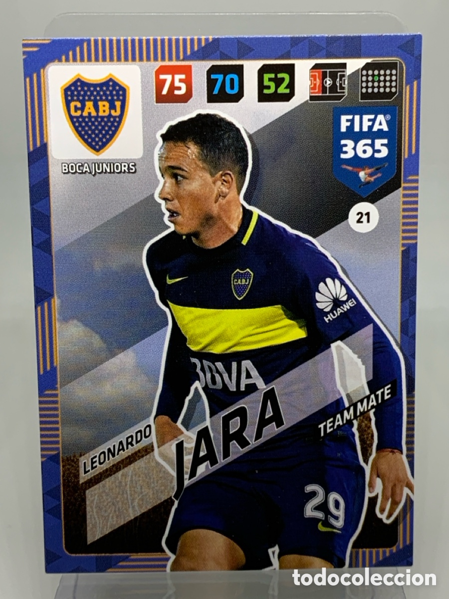 Football Stickers: 21 Leonardo Jara Boca Juniors ADRENALYN XL FIFA 365 2017 2018 17 18 Nordic Edition