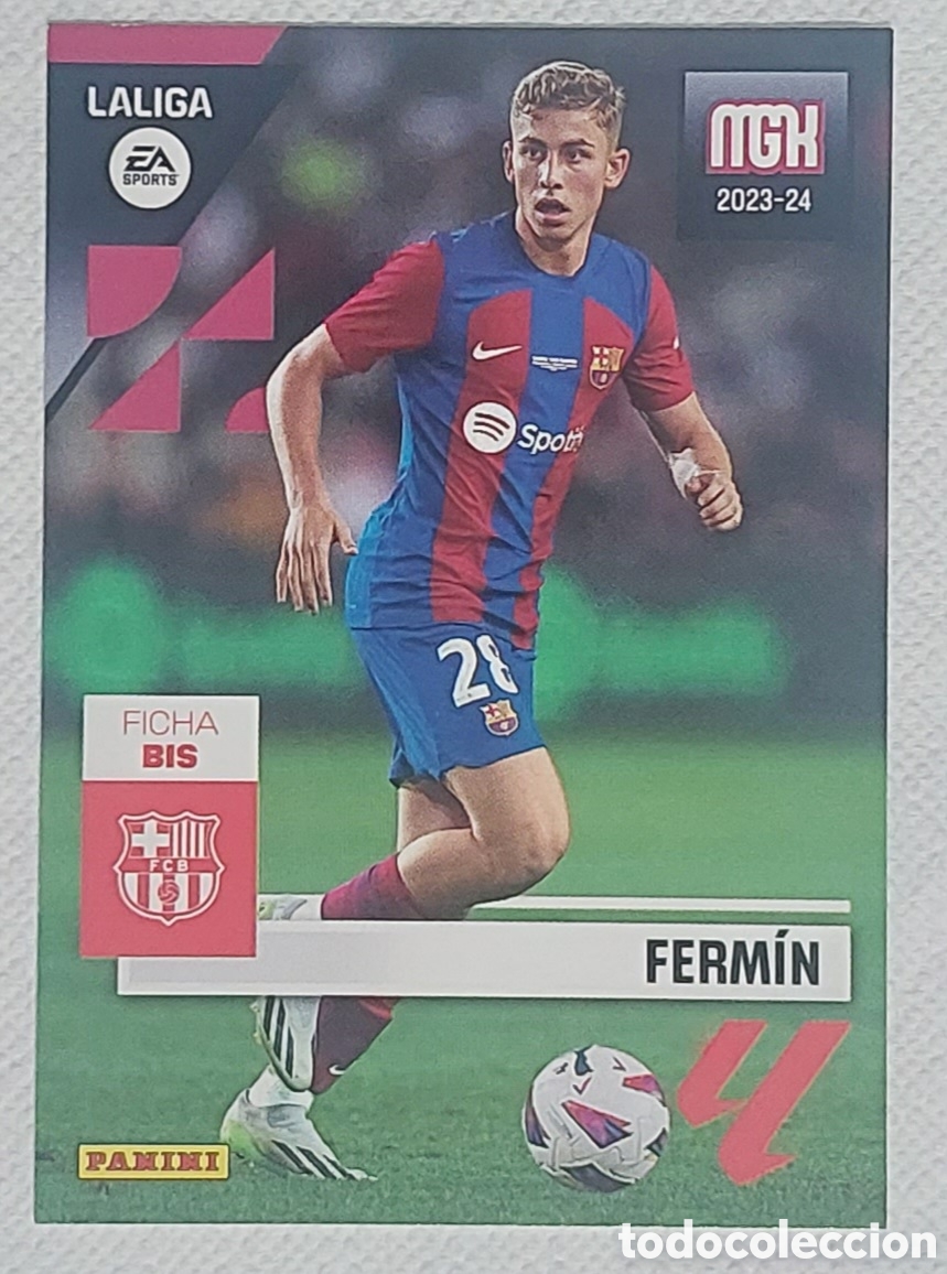 Cromos de f&uacute;tbol: FERM&Iacute;N L&Oacute;PEZ 106 BIS FC Barcelona &ndash; MGK Megacracks 2023/24 Panini