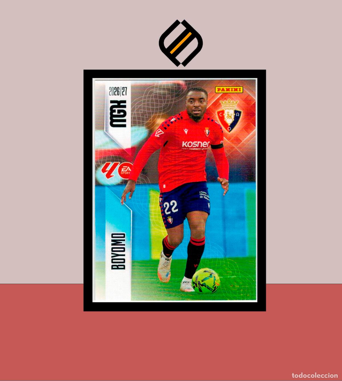 Cromos de f&uacute;tbol: MEGACRACKS 2026 2027 26 27 PANINI N&ordm; 257 BOYOMO CA OSASUNA COLECCI&Oacute;N ALB&Uacute;M MGK 2 EDICI&Oacute;N