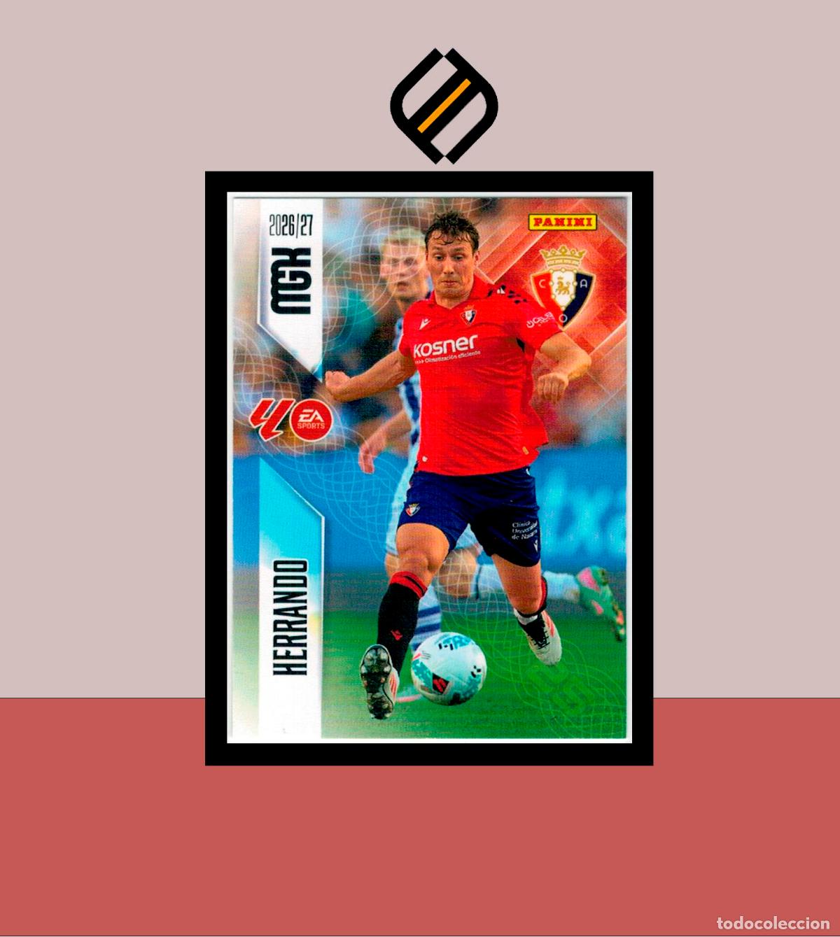 Cromos de f&uacute;tbol: MEGACRACKS 2026 2027 26 27 PANINI N&ordm; 259 HERRANDO CA OSASUNA COLECCI&Oacute;N ALB&Uacute;M MGK 2 EDICI&Oacute;N