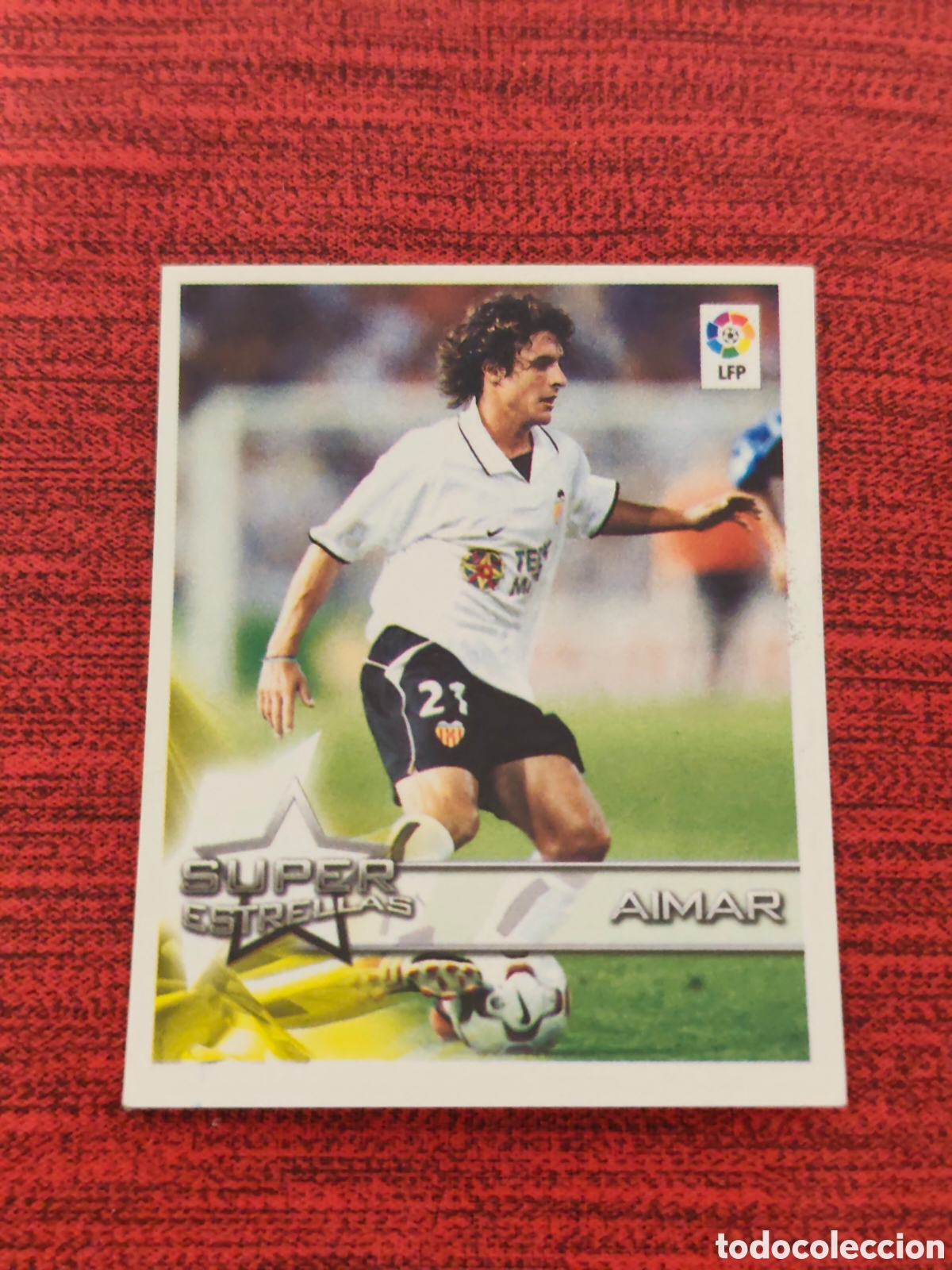 Cromos de f&uacute;tbol: 3 AIMAR VALENCIA SUPERLIGA DE ESTRELLAS 2002 2003