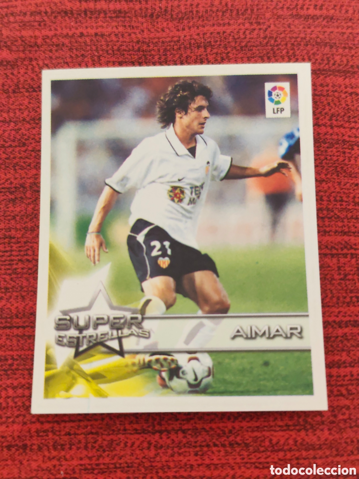 Cromos de f&uacute;tbol: 3 AIMAR VALENCIA SUPERLIGA DE ESTRELLAS 2002 2003