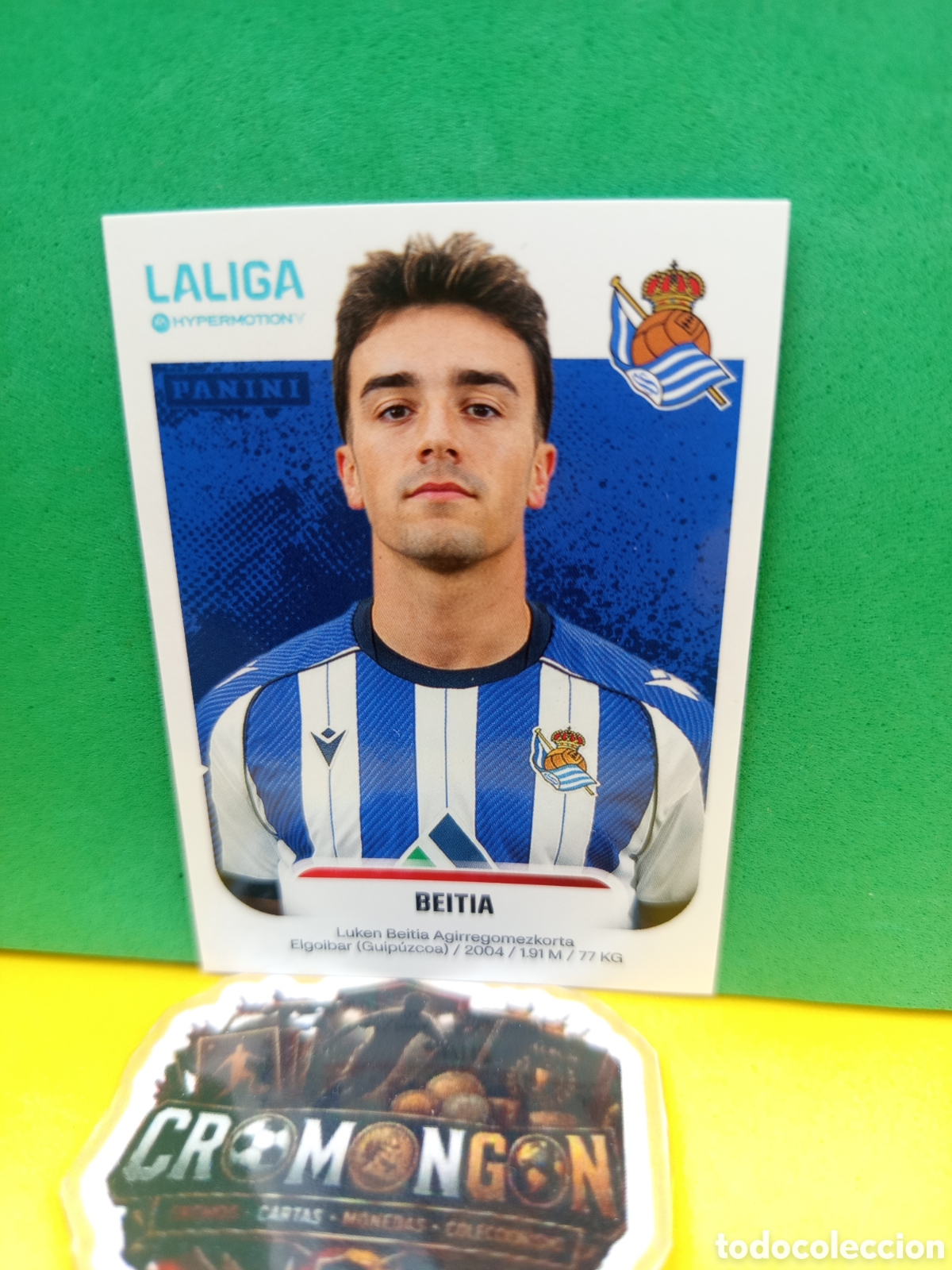 Cartes &agrave; collectionner de Football: ❇️ CROMO ⚽ STICKER BEITIA REAL SOCIEDAD B LIGA HYPERMOTION 25 26 2025 2026 SIN PEGAR ❇️