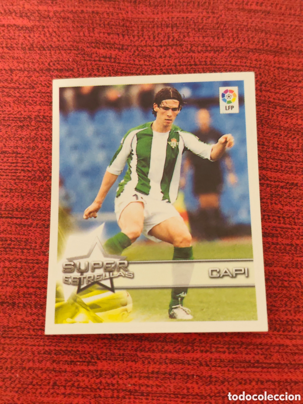 Cromos de f&uacute;tbol: 9 CAPI REAL BETIS SUPERLIGA DE ESTRELLAS 2002 2003
