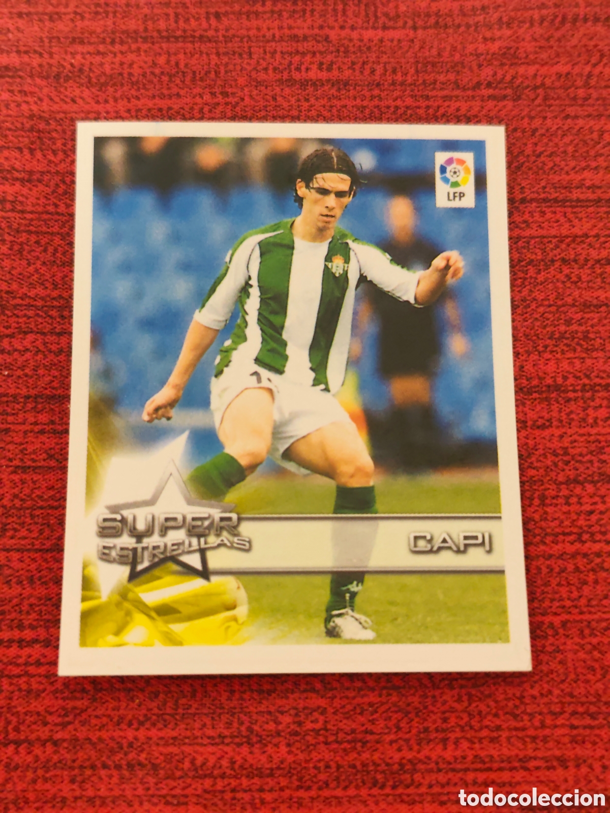 Cromos de f&uacute;tbol: 9 CAPI REAL BETIS SUPERLIGA DE ESTRELLAS 2002 2003