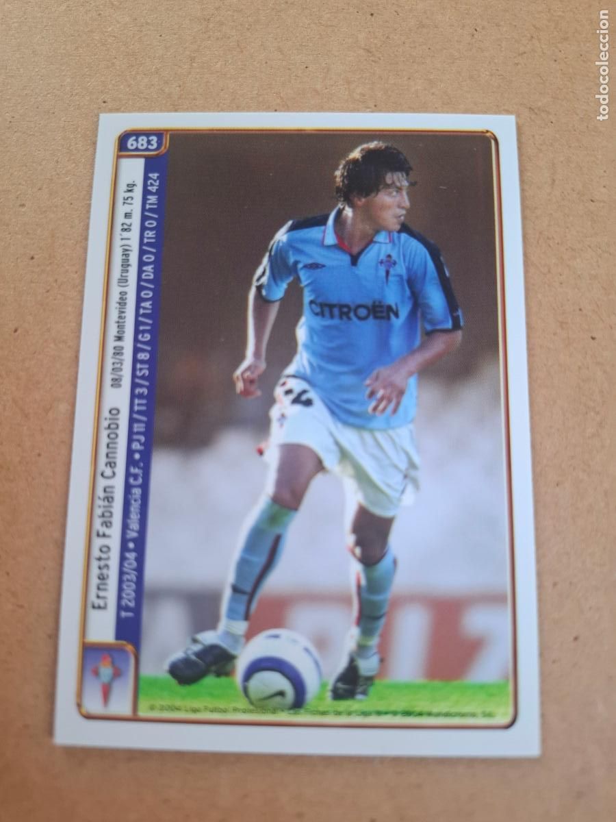 Figurine di Calcio: MUNDICROMO 2004 2005 04 05 - 683 CANOBBIO / GUSTAVO L&Oacute;PEZ - R.C. CELTA