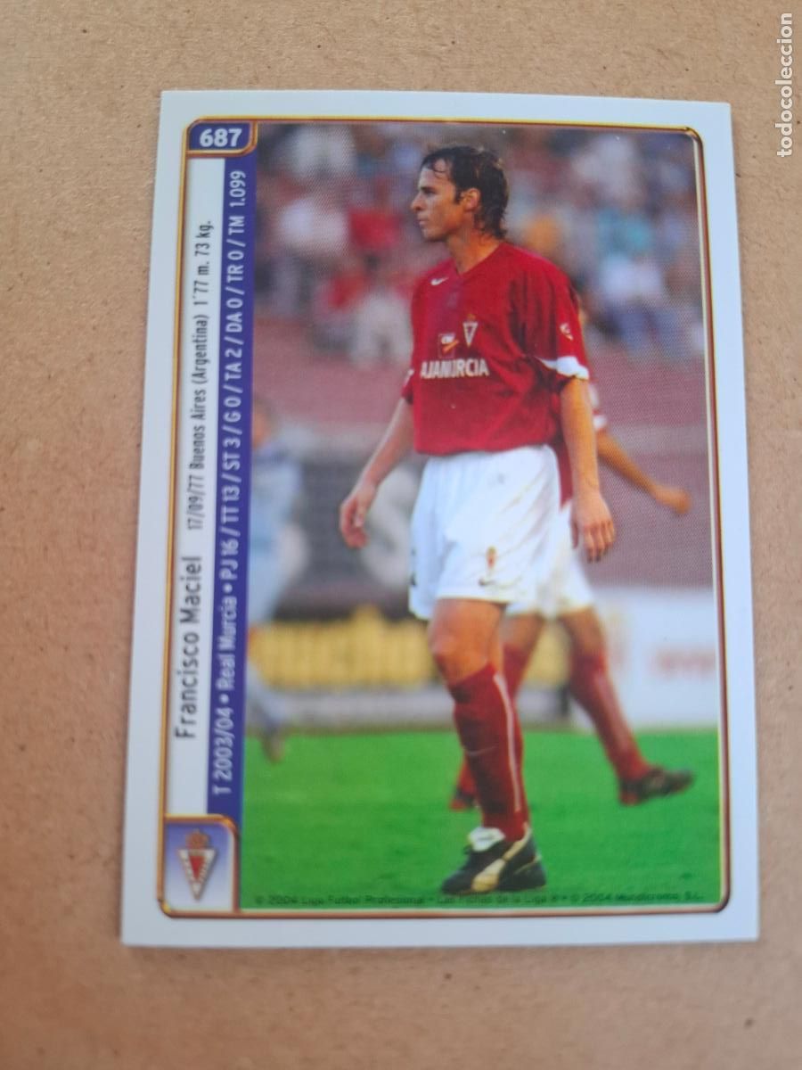 Cromos de f&uacute;tbol: MUNDICROMO 2004 2005 04 05 - 687 MACIEL / SIETES - REAL MURCIA
