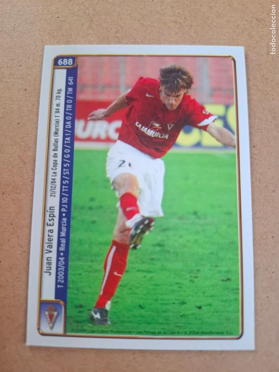 Cromos de f&uacute;tbol: MUNDICROMO 2004 2005 04 05 - 688 VALERA / I. CUADRADO - REAL MURCIA