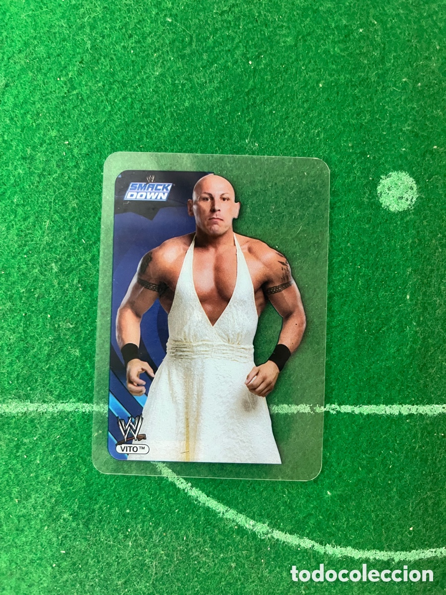 Cromos de f&uacute;tbol: 30 VITO SMACKDOWN WWE LAMINCARDS 2007 EDIBAS MUNDICROMO