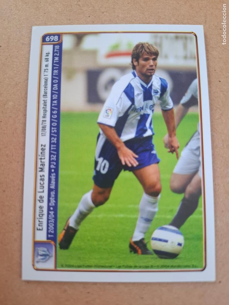 Cromos de f&uacute;tbol: MUNDICROMO 2004 2005 04 05 - 698 DE LUCAS / EDU ALONSO - DPTVO. ALAV&Eacute;S