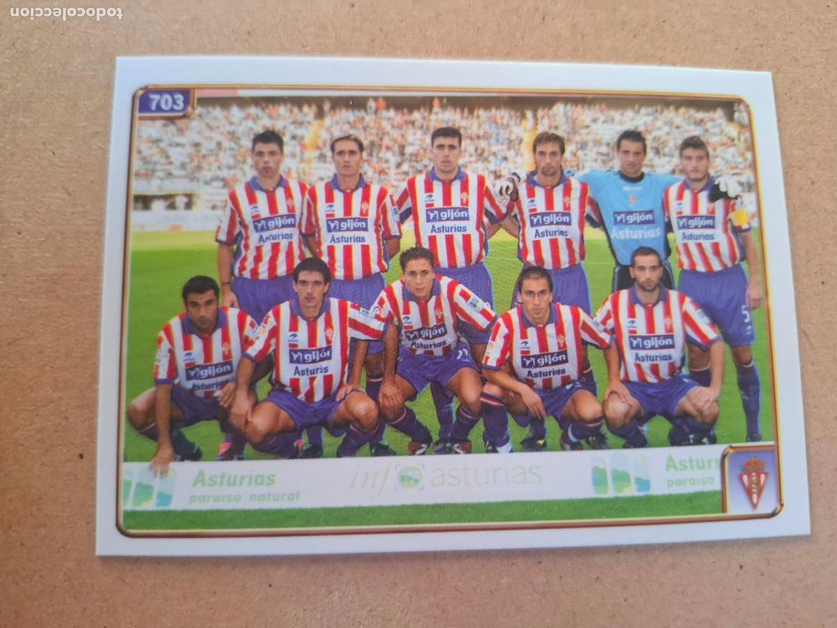 Cromos de f&uacute;tbol: MUNDICROMO 2004 2005 04 05 - 703 &Iacute;NDICE / EQUIPO - REAL SPORTING