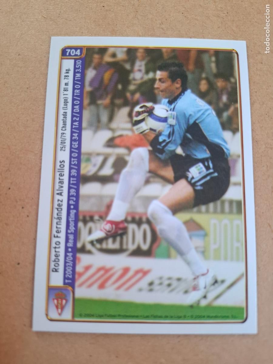 Cromos de f&uacute;tbol: MUNDICROMO 2004 2005 04 05 - 704 ROBERTO / CARMENA - REAL SPORTING