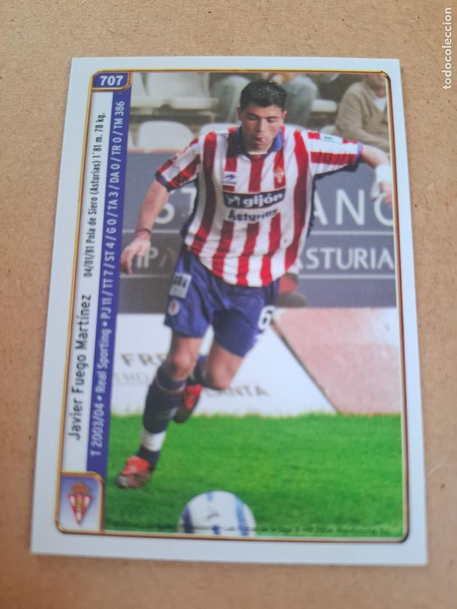 Cromos de f&uacute;tbol: MUNDICROMO 2004 2005 04 05 - 707 JAVI FUEGO / BORREGUERO - REAL SPORTING