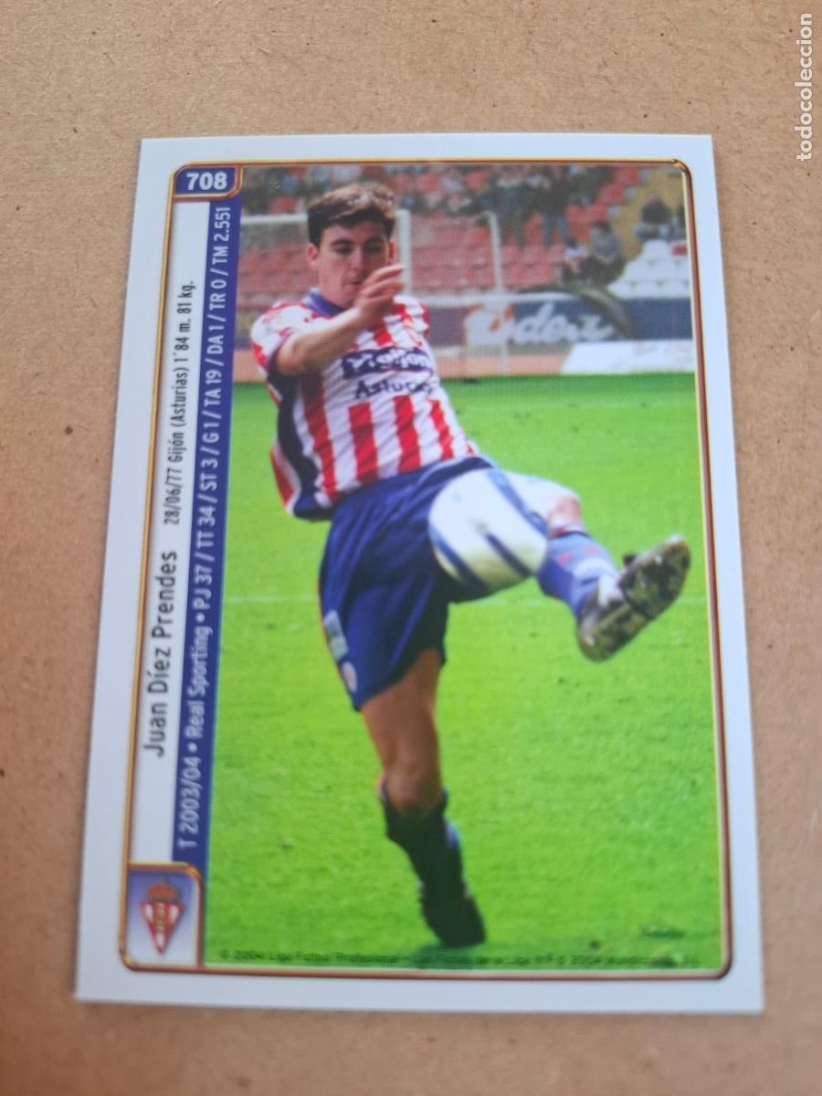 Cromos de f&uacute;tbol: MUNDICROMO 2004 2005 04 05 - 708 JUAN / PABLO &Aacute;LVAREZ - REAL SPORTING