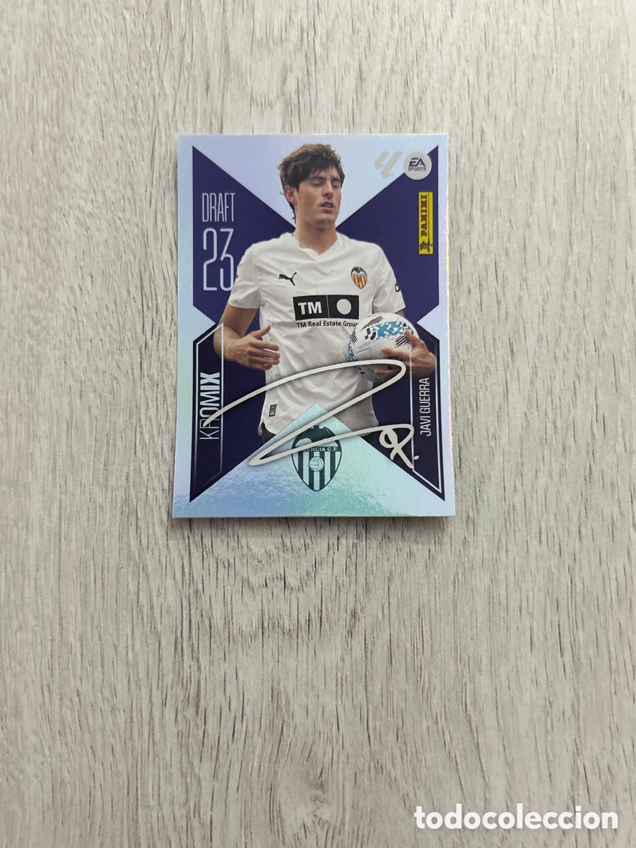 Cromos de f&uacute;tbol: Javi Guerra K12 K 12 Valencia Draft Kromix 23 Liga Este 2026/27 26-27 Panini