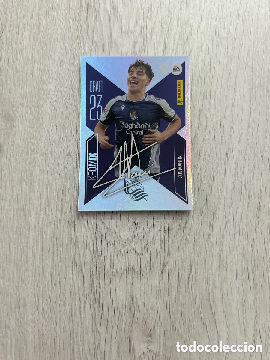 Cromos de f&uacute;tbol: Jon Mart&iacute;n K13 K 13 Real Sociedad Draft Kromix 23 Liga Este 2026/27 26-27 Panini
