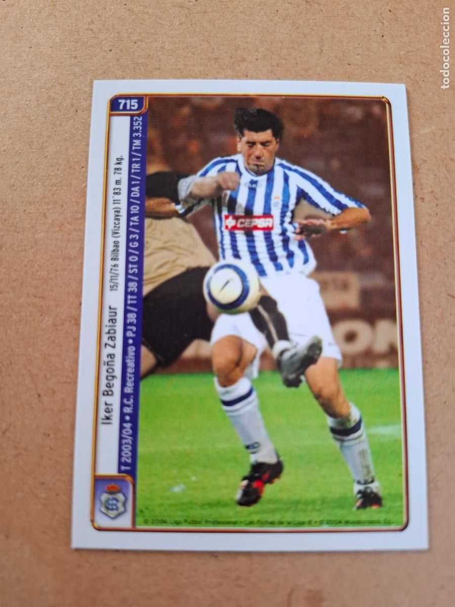 Figurine di Calcio: MUNDICROMO 2004 2005 04 05 - 715 IBON BEGO&Ntilde;A / A. RODRIGUEZ - R.C. RECREATIVO