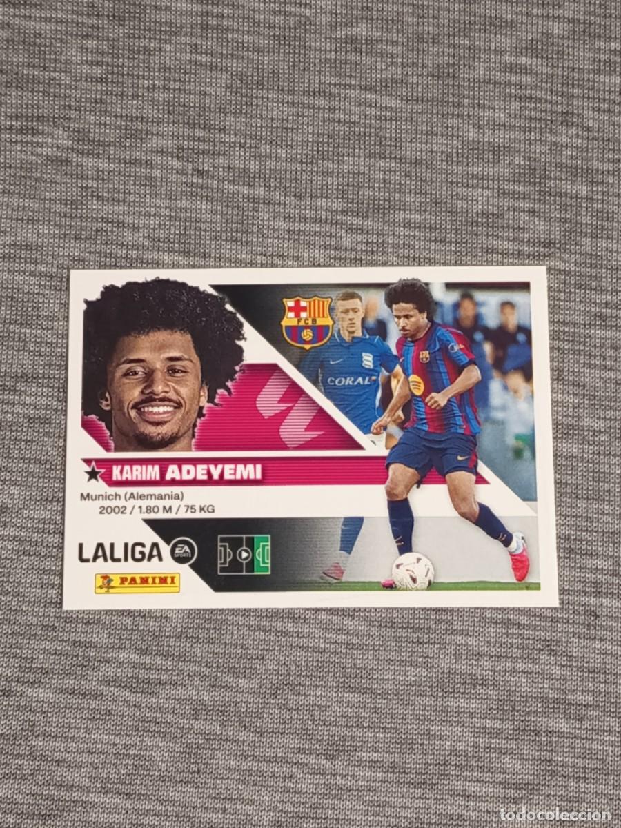 Cromos de f&uacute;tbol: Liga este 26 27 Panini ADEYEMI FICHAJE N&deg;19 BARCELONA nuevo