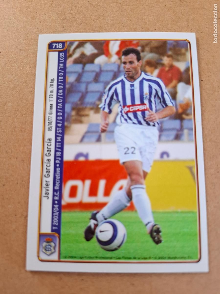 Cromos de f&uacute;tbol: MUNDICROMO 2004 2005 04 05 - 718 JAVI GARC&Iacute;A / RAM&Oacute;N - R.C. RECREATIVO