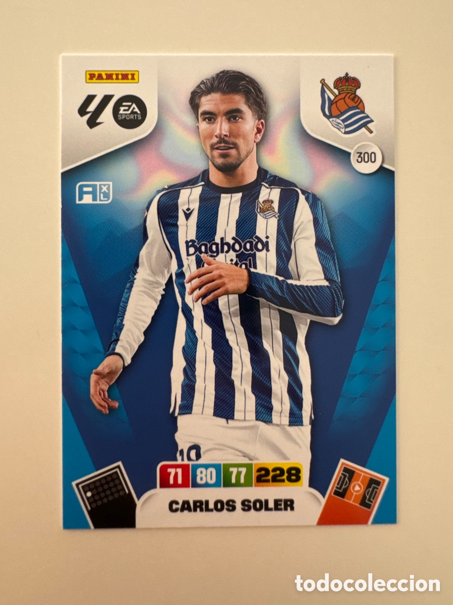 Cromos de f&uacute;tbol: PANINI ADRENALYN XL LIGA 2025-2026 25-26 &ndash; Carlos Soler Real Sociedad N&ordm; 300