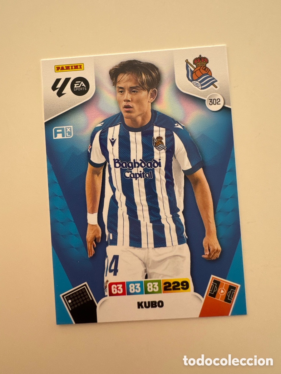 Cromos de f&uacute;tbol: PANINI ADRENALYN XL LIGA 2025-2026 25-26 &ndash; Kubo Real Sociedad N&ordm; 302