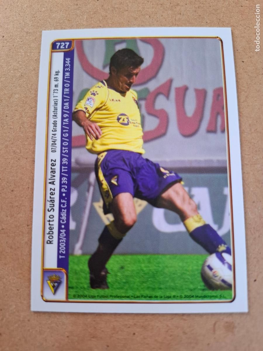 Cromos de f&uacute;tbol: MUNDICROMO 2004 2005 04 05 - 727 SU&Aacute;REZ / VARELA - C&Aacute;DIZ CF