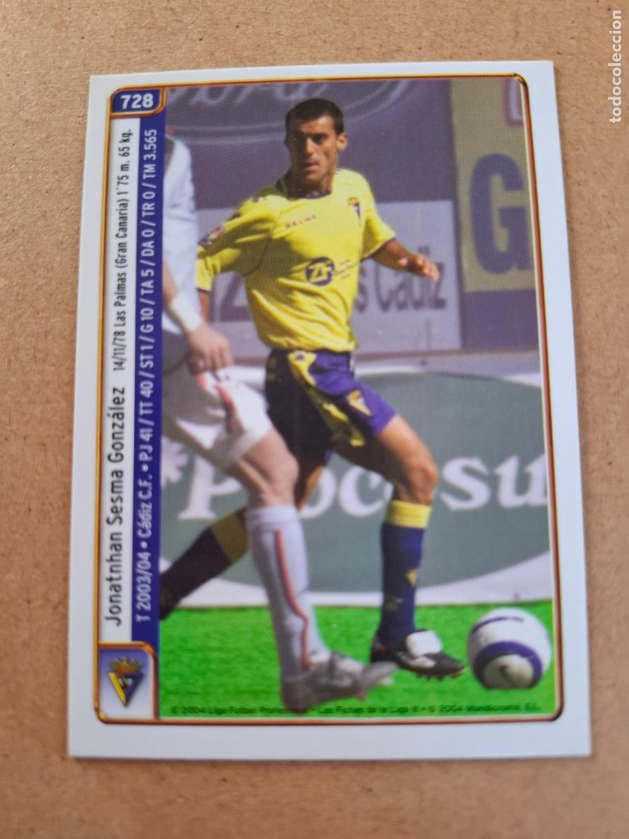 Cromos de f&uacute;tbol: MUNDICROMO 2004 2005 04 05 - 728 JONATHAN / PAVONI - C&Aacute;DIZ CF