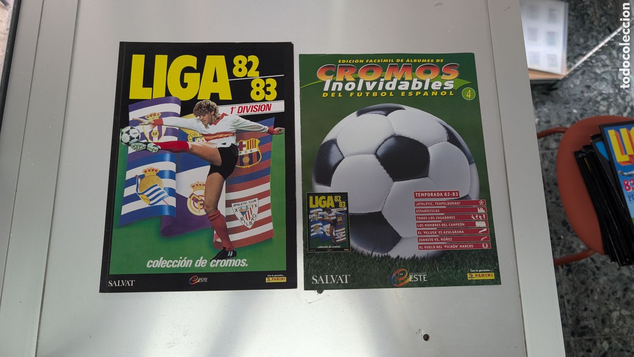 Cromos de Futebol: ALBUM FACSIMIL SALVAT LIGA ESTE 1982/83 82 83 CROMOS INOLVIDABLES FUTBOL ESPA&Ntilde;OL BUEN ESTADO