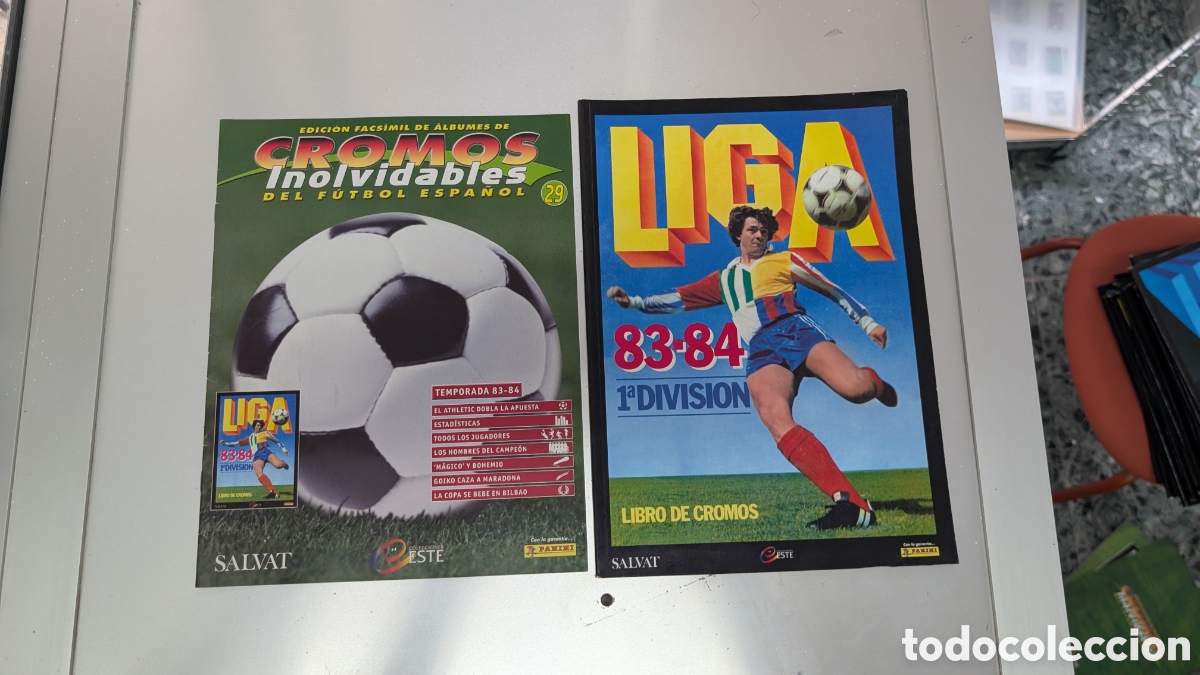 Cromos de Futebol: ALBUM FACSIMIL SALVAT LIGA ESTE 1983/84 83 84 CROMOS INOLVIDABLES FUTBOL ESPA&Ntilde;OL BUEN ESTADO