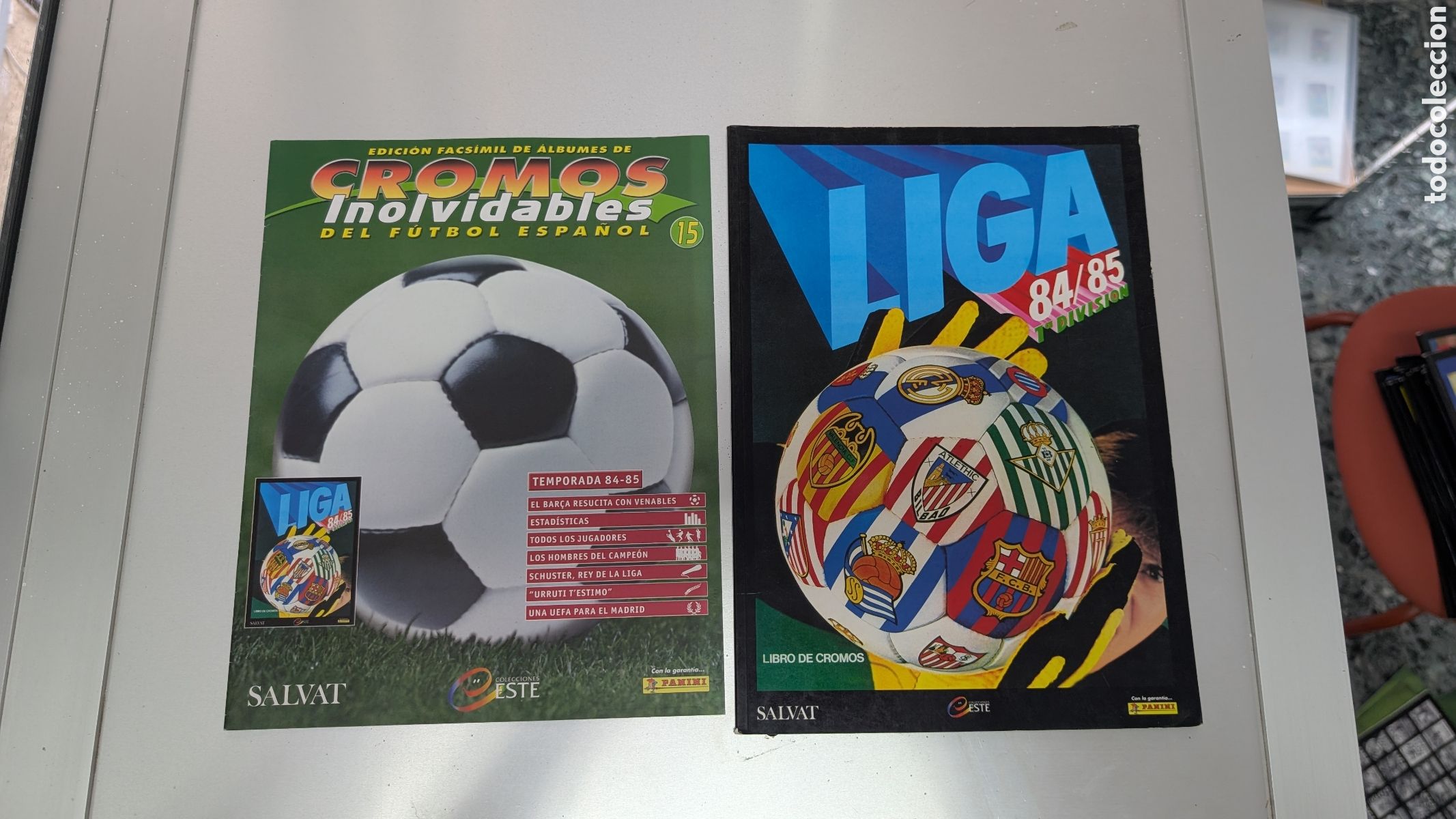 Cromos de Futebol: ALBUM FACSIMIL SALVAT LIGA ESTE 1984/85 84 85 CROMOS INOLVIDABLES FUTBOL ESPA&Ntilde;OL BUEN ESTADO