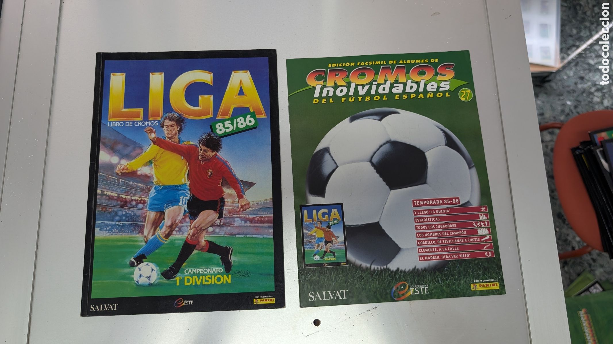 Cromos de Futebol: ALBUM FACSIMIL SALVAT LIGA ESTE 1985/86 85 86 CROMOS INOLVIDABLES FUTBOL ESPA&Ntilde;OL BUEN ESTADO