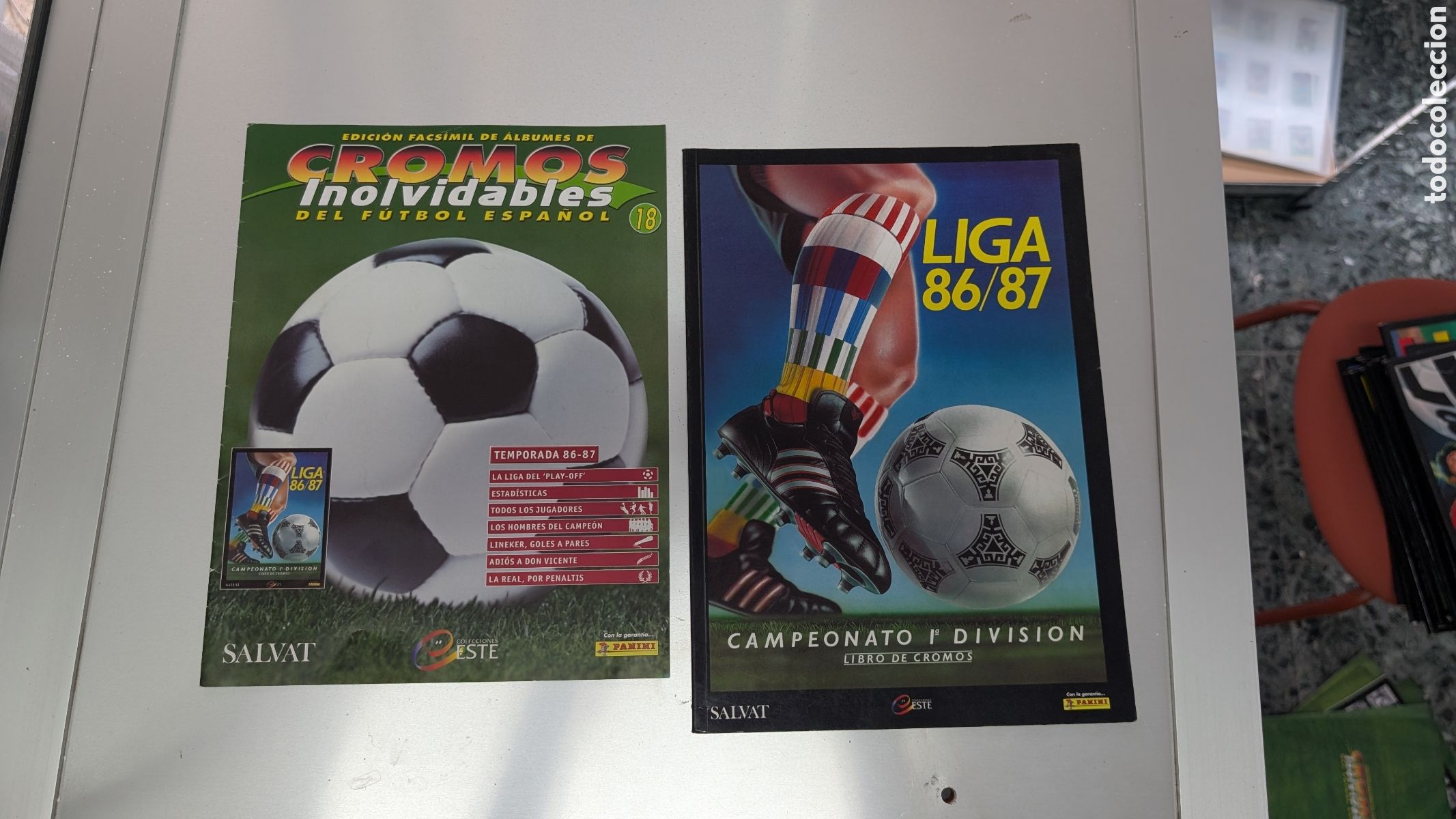 Cromos de Futebol: ALBUM FACSIMIL SALVAT LIGA ESTE 1986/87 86 87 CROMOS INOLVIDABLES FUTBOL ESPA&Ntilde;OL BUEN ESTADO