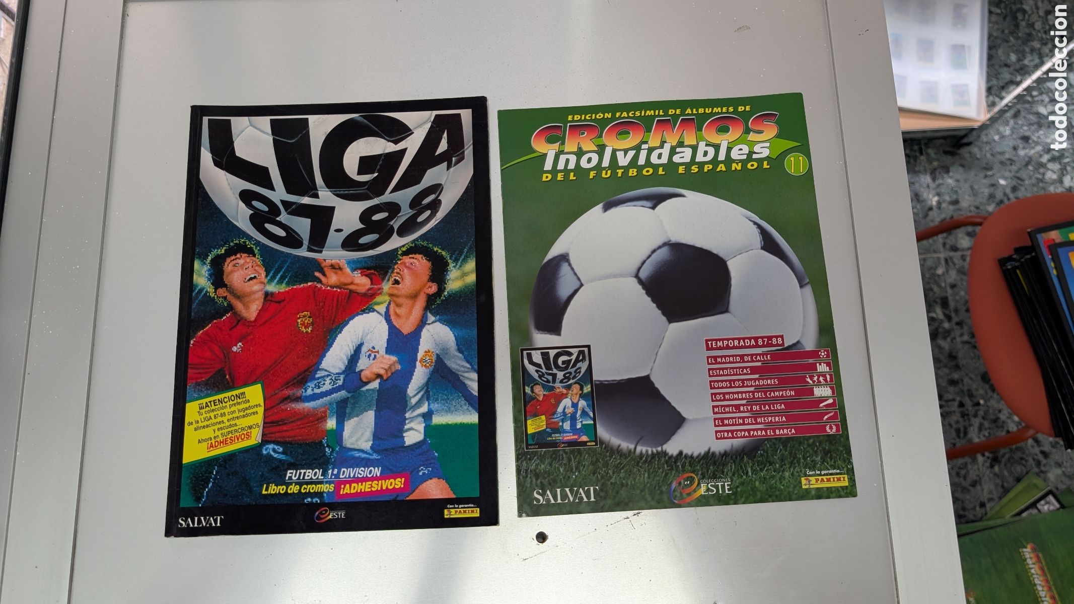 Cromos de Futebol: ALBUM FACSIMIL SALVAT LIGA ESTE 1987/88 87 88 CROMOS INOLVIDABLES FUTBOL ESPA&Ntilde;OL BUEN ESTADO