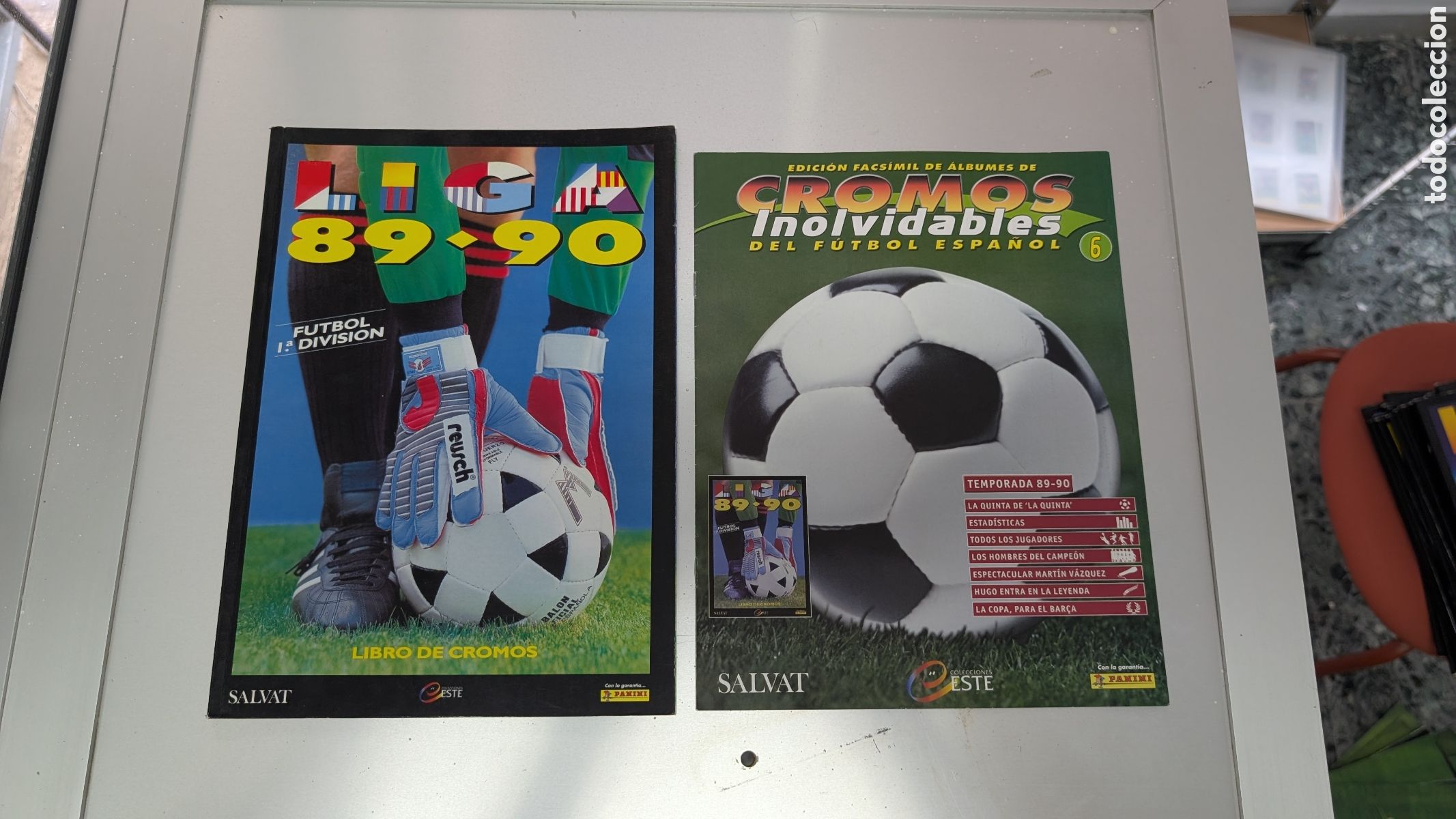 Cromos de f&uacute;tbol: ALBUM FACSIMIL SALVAT LIGA ESTE 1989/90 89 90 CROMOS INOLVIDABLES FUTBOL ESPA&Ntilde;OL BUEN ESTADO