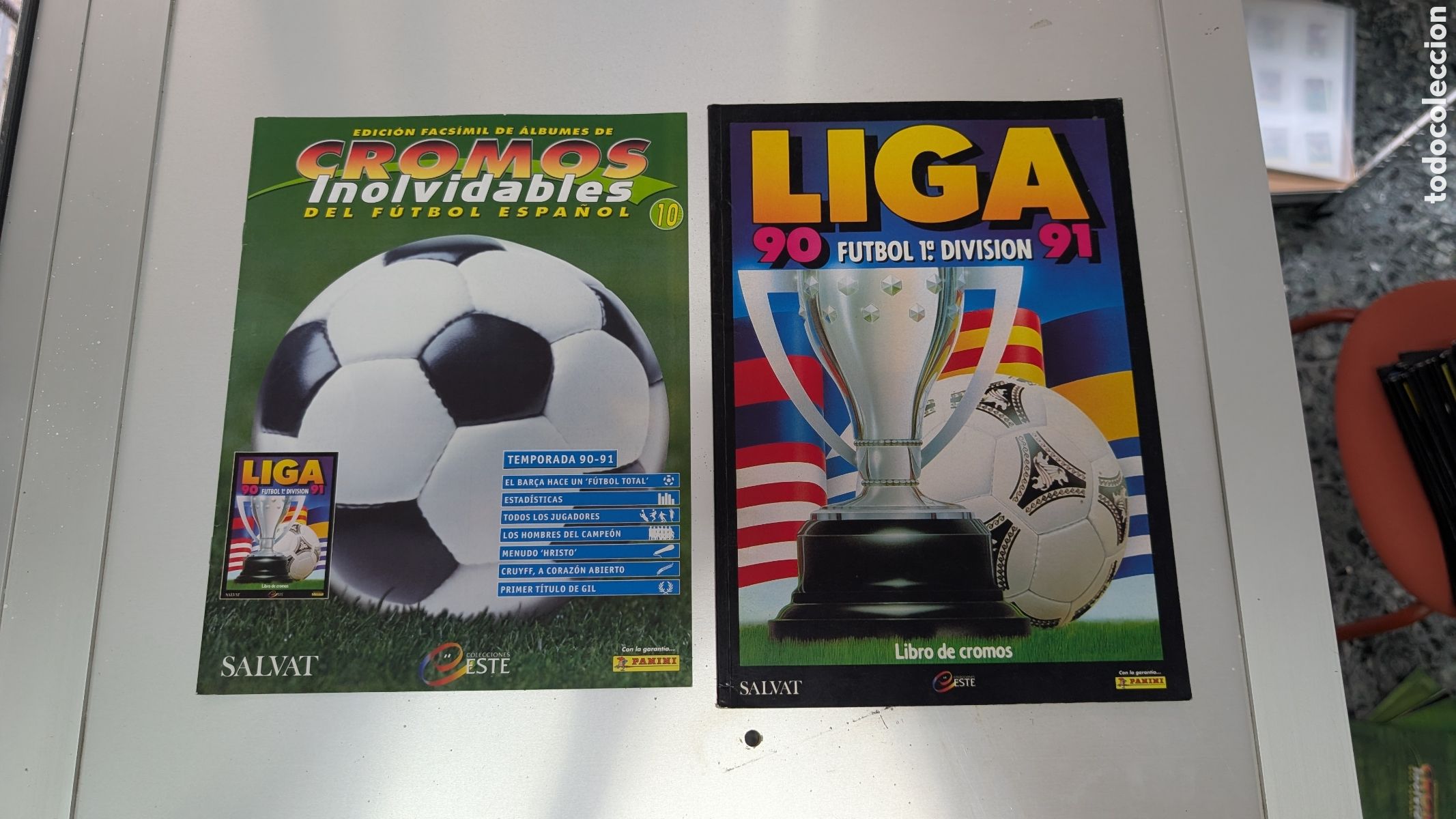 Cromos de f&uacute;tbol: ALBUM FACSIMIL SALVAT LIGA ESTE 1990/91 90 91 CROMOS INOLVIDABLES FUTBOL ESPA&Ntilde;OL BUEN ESTADO