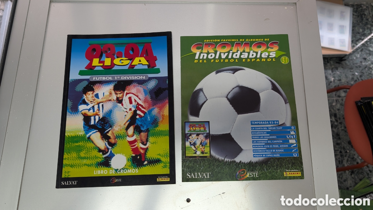 Cromos de f&uacute;tbol: ALBUM FACSIMIL SALVAT LIGA ESTE 1993/94 93 94 CROMOS INOLVIDABLES FUTBOL ESPA&Ntilde;OL BUEN ESTADO