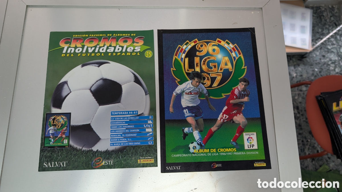 Cromos de f&uacute;tbol: ALBUM FACSIMIL SALVAT LIGA ESTE 1996/97 96 97 CROMOS INOLVIDABLES FUTBOL ESPA&Ntilde;OL BUEN ESTADO