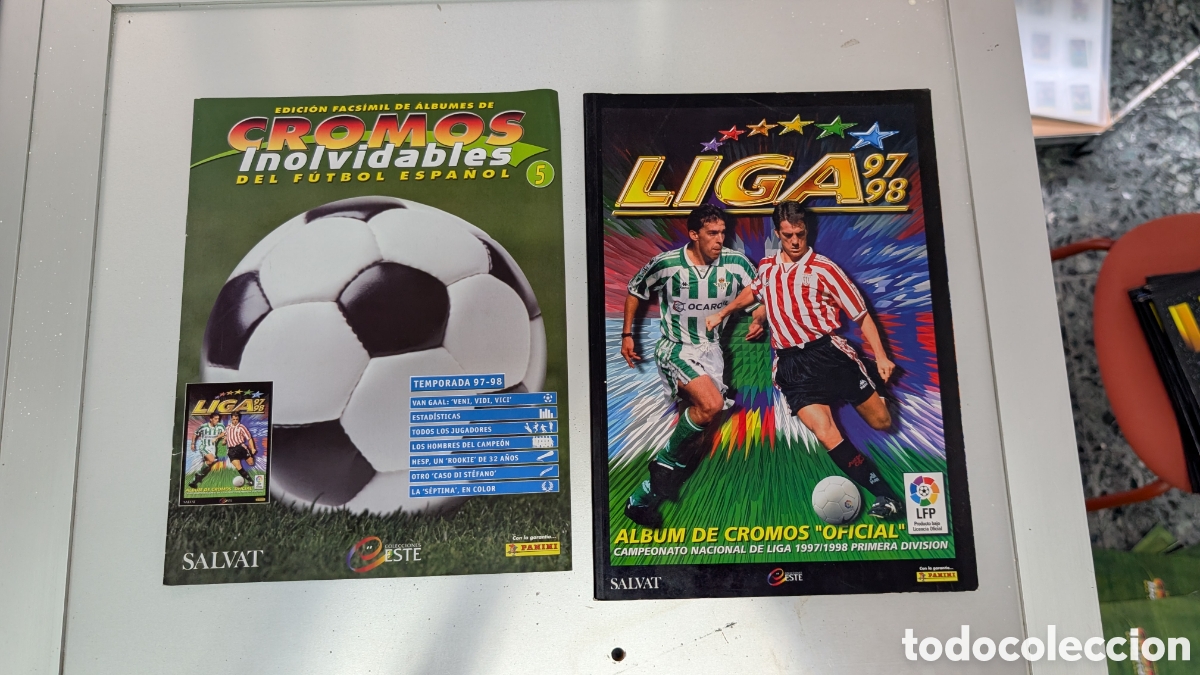 Cromos de f&uacute;tbol: ALBUM FACSIMIL SALVAT LIGA ESTE 1997/98 97 98 CROMOS INOLVIDABLES FUTBOL ESPA&Ntilde;OL BUEN ESTADO