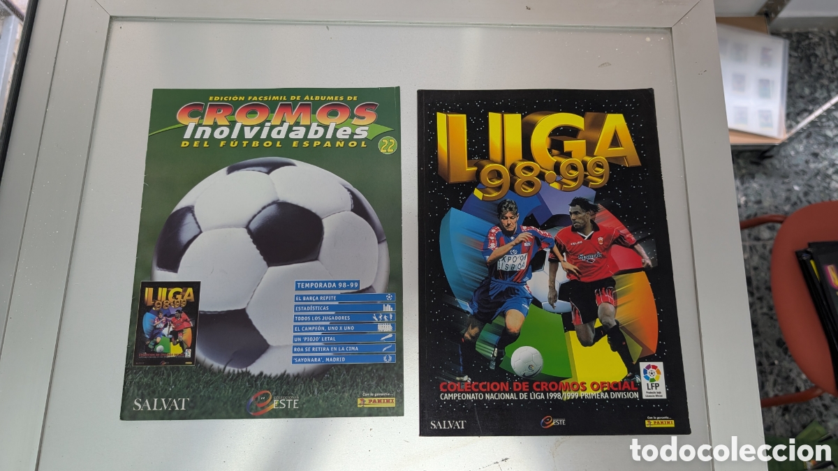Cromos de f&uacute;tbol: ALBUM FACSIMIL SALVAT LIGA ESTE 1998/99 98 99 CROMOS INOLVIDABLES FUTBOL ESPA&Ntilde;OL BUEN ESTADO