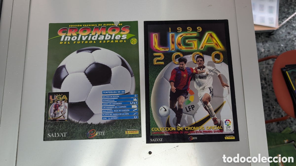 Cartes &agrave; collectionner de Football: ALBUM FACSIMIL SALVAT LIGA ESTE 1999/00 99 00 CROMOS INOLVIDABLES FUTBOL ESPA&Ntilde;OL BUEN ESTADO