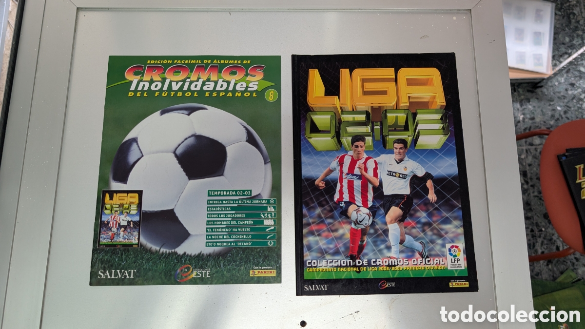 Cartes &agrave; collectionner de Football: ALBUM FACSIMIL SALVAT LIGA ESTE 2002/03 02 03 CROMOS INOLVIDABLES FUTBOL ESPA&Ntilde;OL BUEN ESTADO