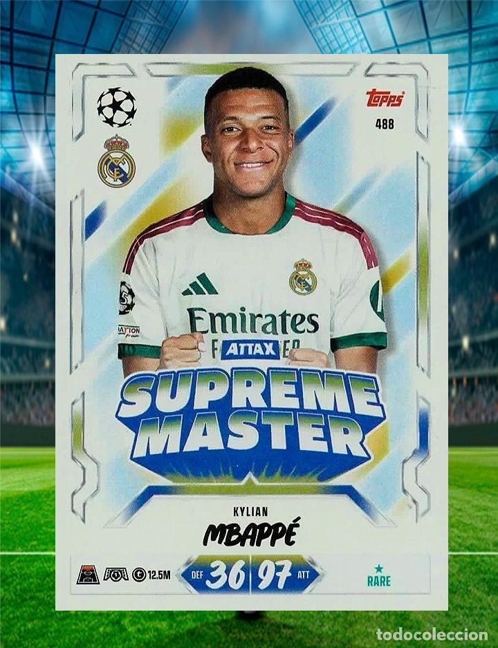 Cromos de f&uacute;tbol: Kylian Mbapp&eacute; - Supreme Master - TOPPS Match Attax Champions League 26/27 - 488