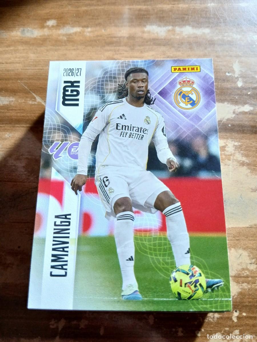 Cromos de f&uacute;tbol: CARD MEGACRACKS TEMPORADA 26/27: CAMAVINGA (REAL MADRID), N&deg; 227